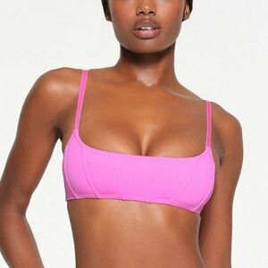 💖NEW SKIMS SWIM CORSET BIKINI TOP IN NEON ORCHID M